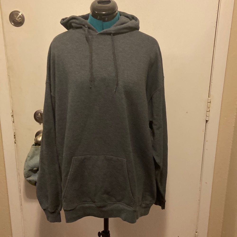 Mens Hanes eco smart Grey Hoodie XL